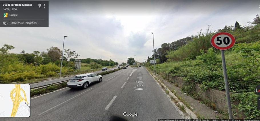 Dall'uscita del GRA in direzione di via Casilina
