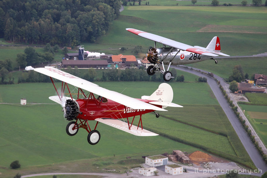 dewoitine travelair air to air thun oldtimer flugzeug