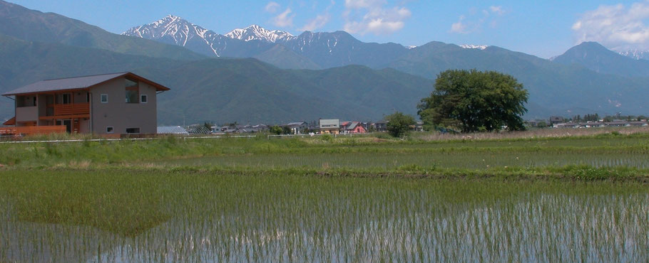 長野県（信州）松本市・安曇野市の建築家：丸山和男が主宰する建築設計事務所のブログ　安曇野の象徴常念岳から有明山