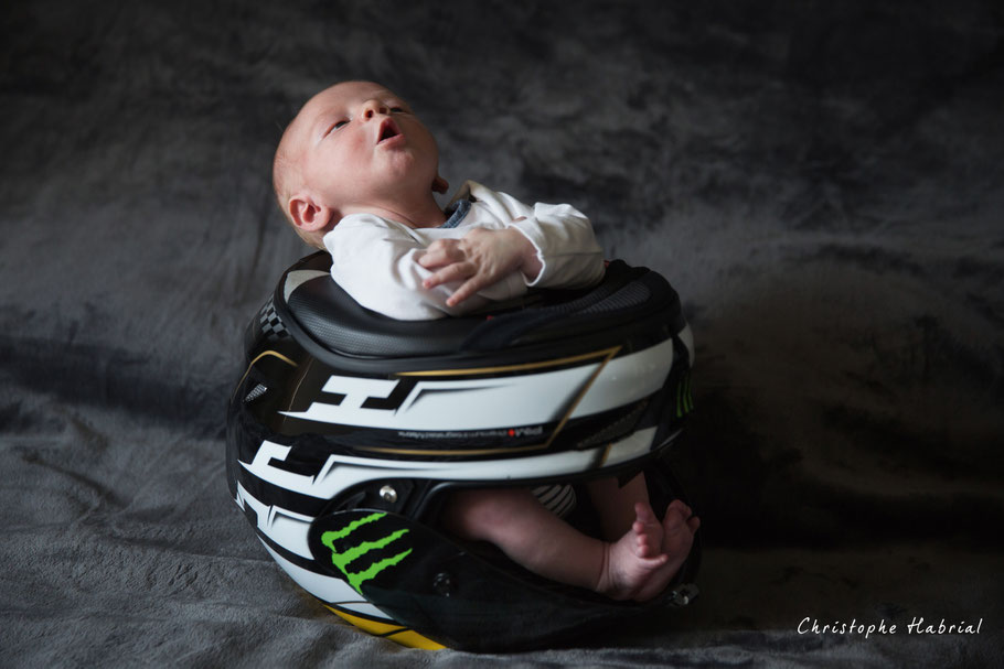 Photographe naissance Clermont Ferrand - Photo naissance motard