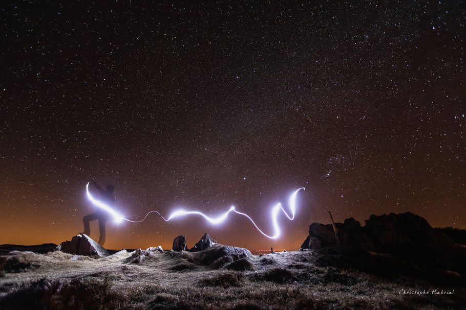 Light painting - Nuit étoiles