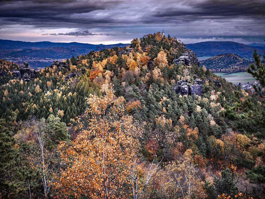 Blick vom Gohrisch zum Papststein