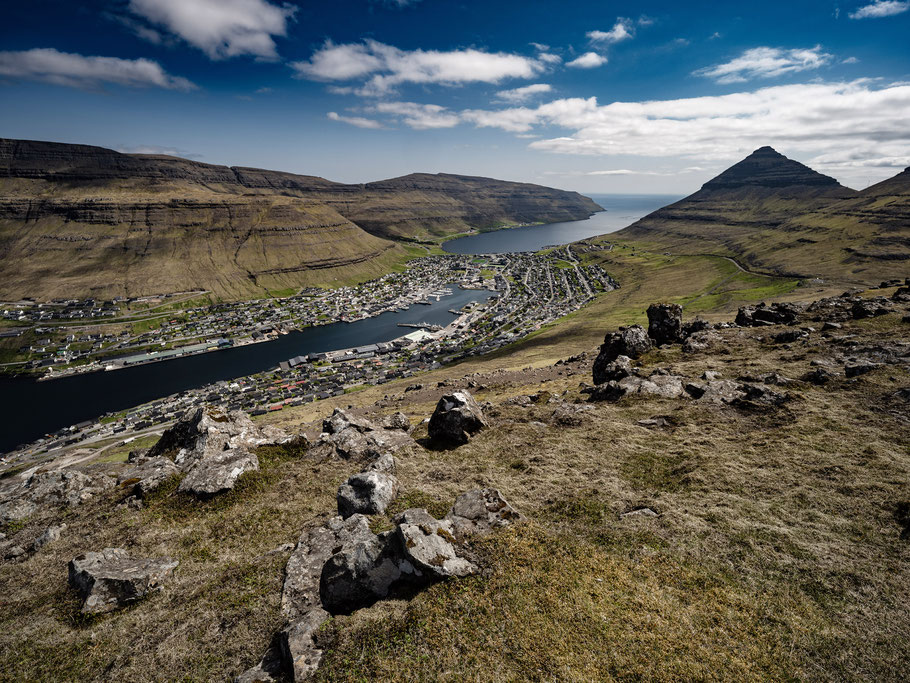 Klaksvík, Berg, von oben