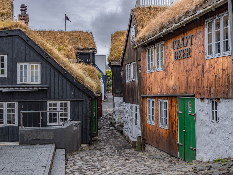 Altstadt von Tórshavn, der Hauptstadt der Färöer-Inseln