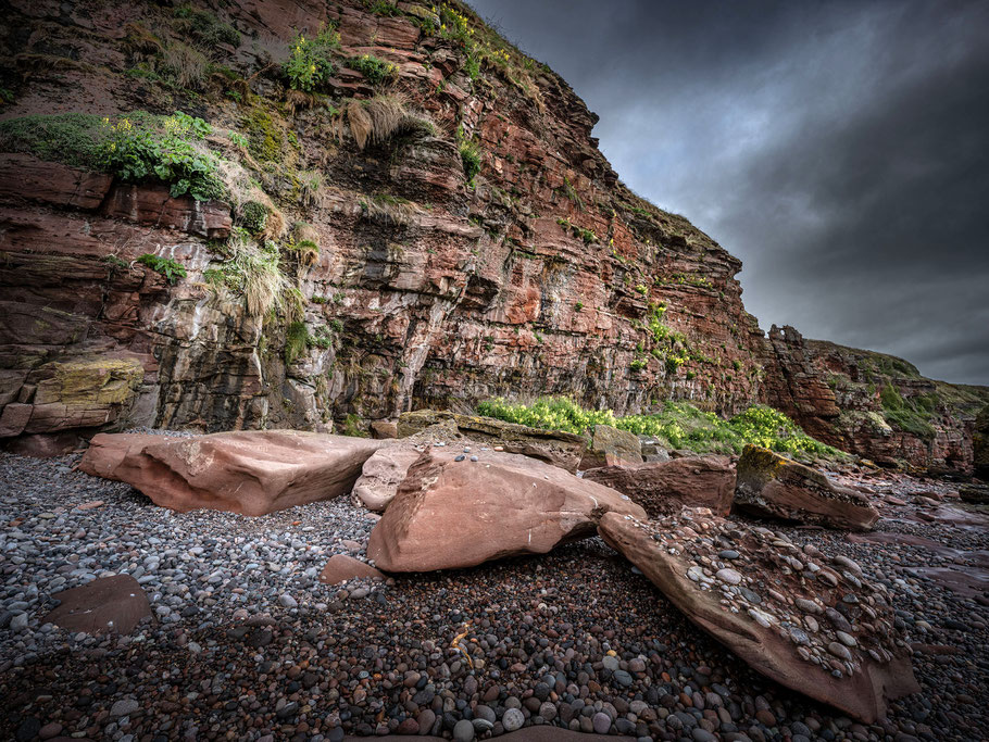 Auchmithie Bay in Nordosten Schottlands