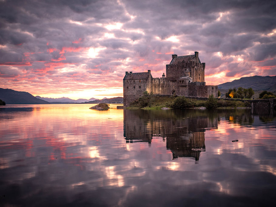 Eilean Donan Castle im Abendlicht