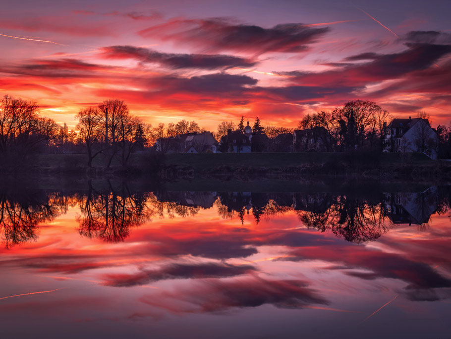 Abendrot über dem Diepold, Dessau