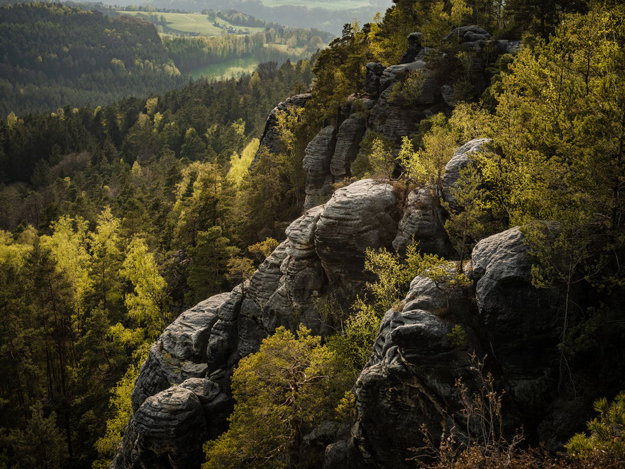 Auf dem abendlichen Rauenstein