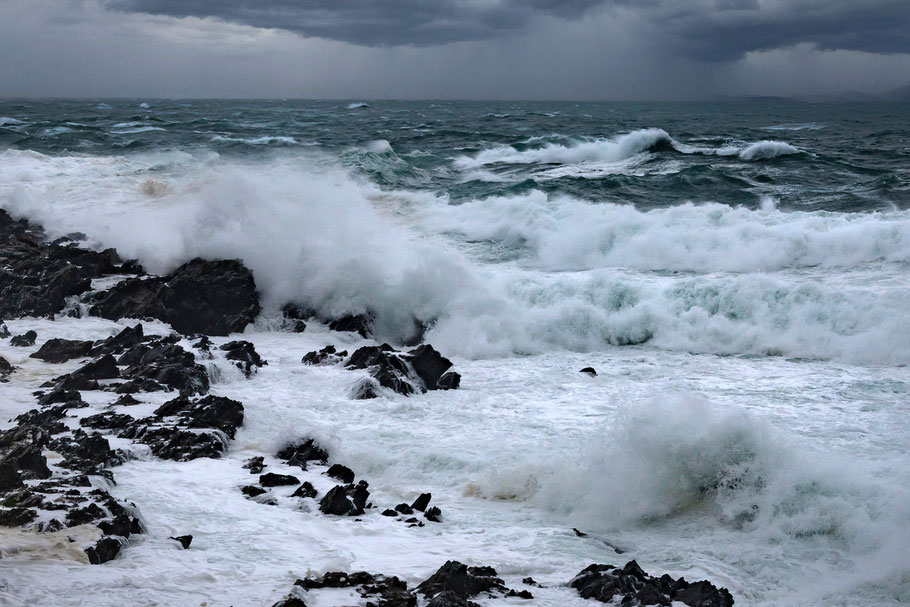 Sturm, Küste von Cornwall