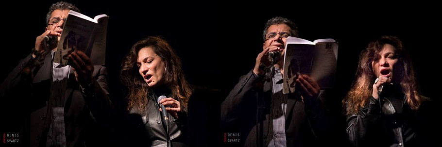 Pascale Charreton et Mohammed El Amraoui, Périscope, Lyon, décembre 2015, photo Denis Svarz