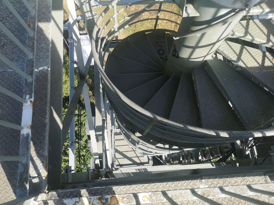 Ein bisschen Drehwurm auf der Wendeltreppe den Aussichtsturm hinauf gehört natürlich dazu!