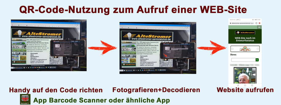 QR-Code-Nutzung zum Aufruf einer WEB-Site