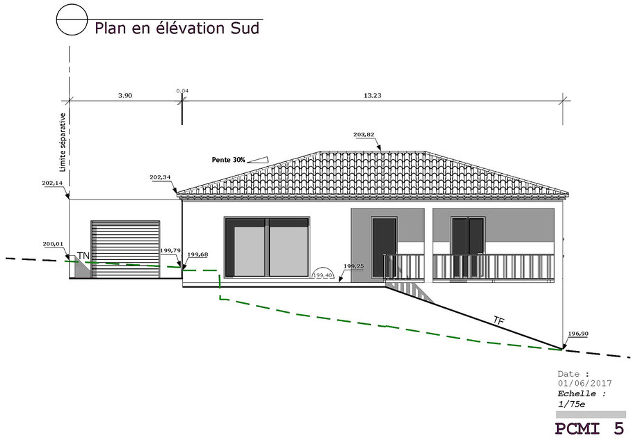 ELEVATION VILLA VAROISE PCMI 5 avec Sketchup pro