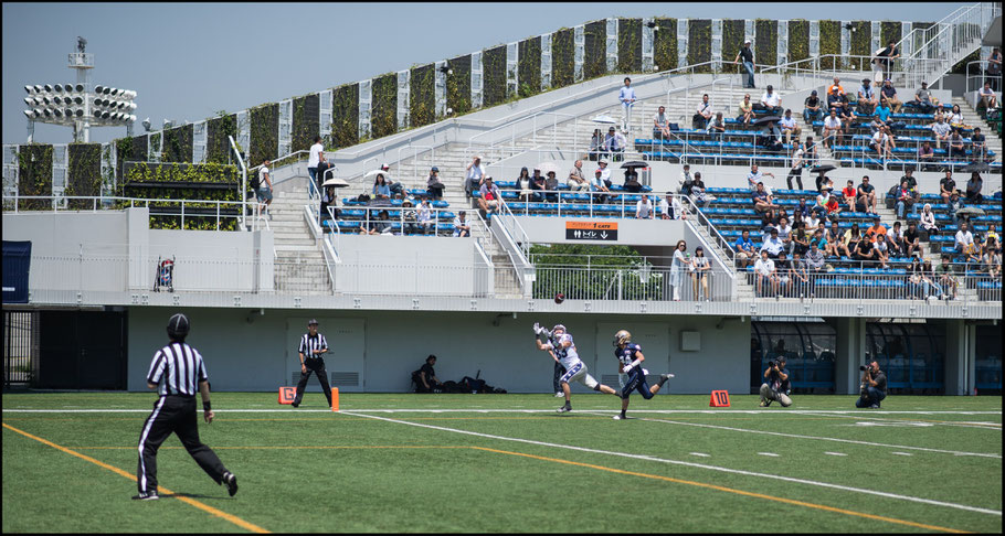 Silver Star WR Yuta Hayashi capped his 115 yard performance with a TD - John Gunning Inside Sport: Japan, May 21, 2017