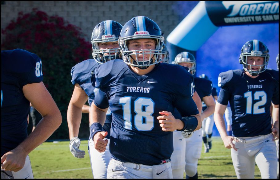 Anthony Lawrence with the Toreros - Photo courtesy of USD Athletics