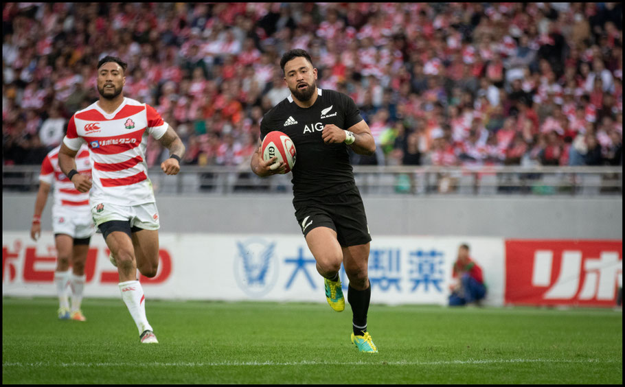 Matt Proctor scores for the All Blacks - Sachiyo Karamatsu, Inside Sport: Japan, Nov 3, 2018