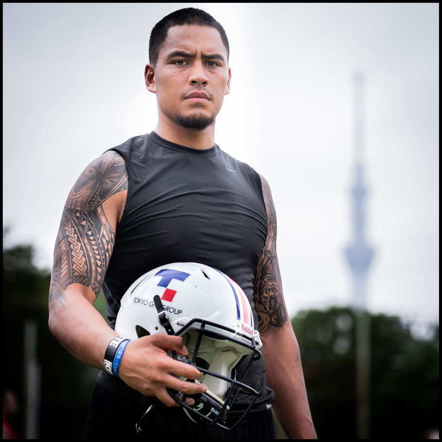 QB Ikaika Woolsey at Tokyo Gas Creators' training ground — John Gunning, Inside Sport: Japan, August 12, 2018