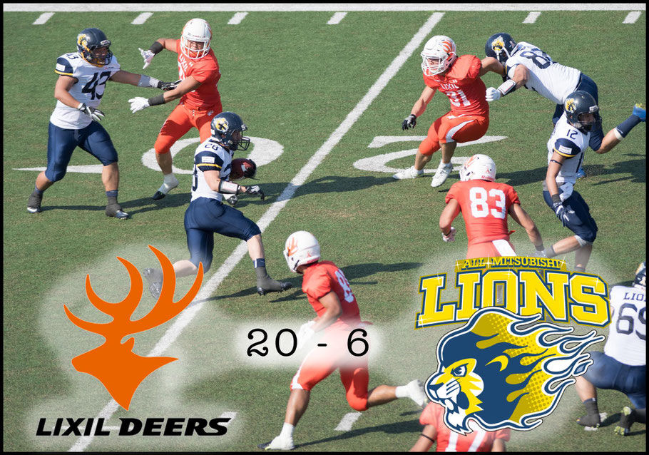  Deers and Lions fought the closest game of the Pearl Bowl so far this year - John Gunning Inside Sport: Japan, May 21, 2017