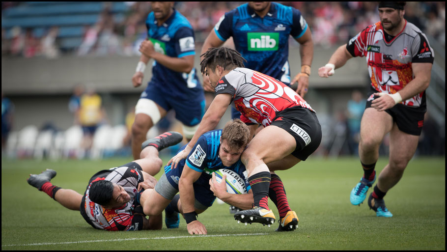 Dalton Papalii scores after a succession of missed tackles – Sachiyo Karamatsu Inside Sport: Japan, April 14th, 2018