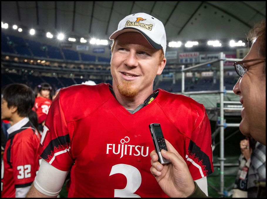 Fujitsu QB Michael Birdsong — John Gunning, Inside Sport: Japan, Dec 17, 2018