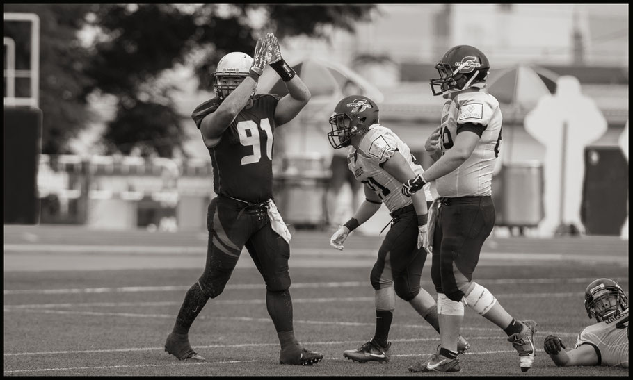 Hirotoshi Kanzui's safety in the second quarter helped As One build a 12-0 halftime lead - John Gunning, Inside Sport: Japan, Aug 26, 2017