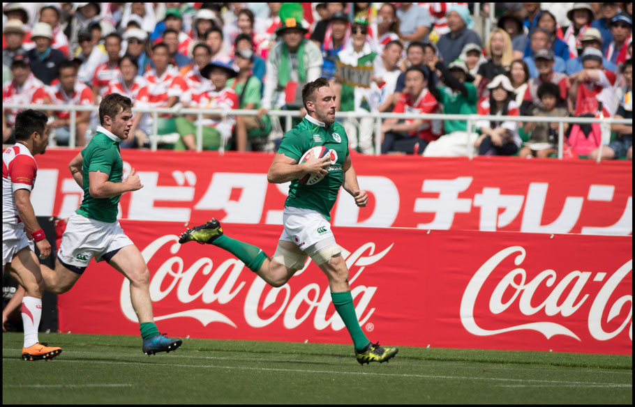 Jack Conan was one of three Irish players to get a brace of tries - John Gunning, Inside Sport: Japan, June 17, 2017