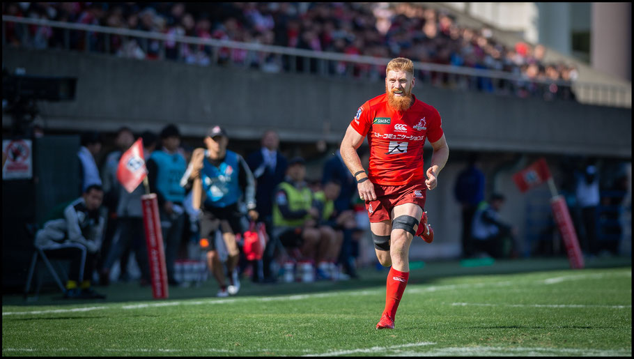 This week 2 game against Waratahs was Quirk's last action of the 2019 season - John Gunning Inside Sport: Japan, Feb 23, 2019