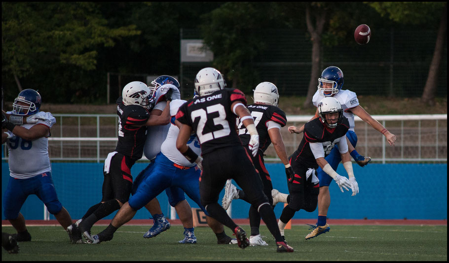 Kazuki Kawabata blocked and recovered this punt to score in the games first minute - Lionel Piguet, Inside Sport: Japan, Sept 10, 2017