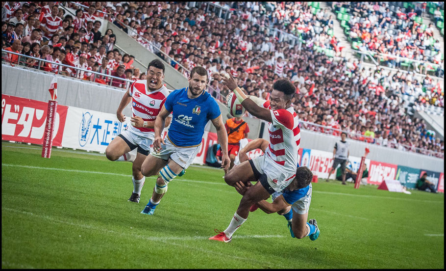 Kotaro Matsushima scored an outstanding try - Lionel Piguet, Inside Sport: Japan, June 16th, 2018