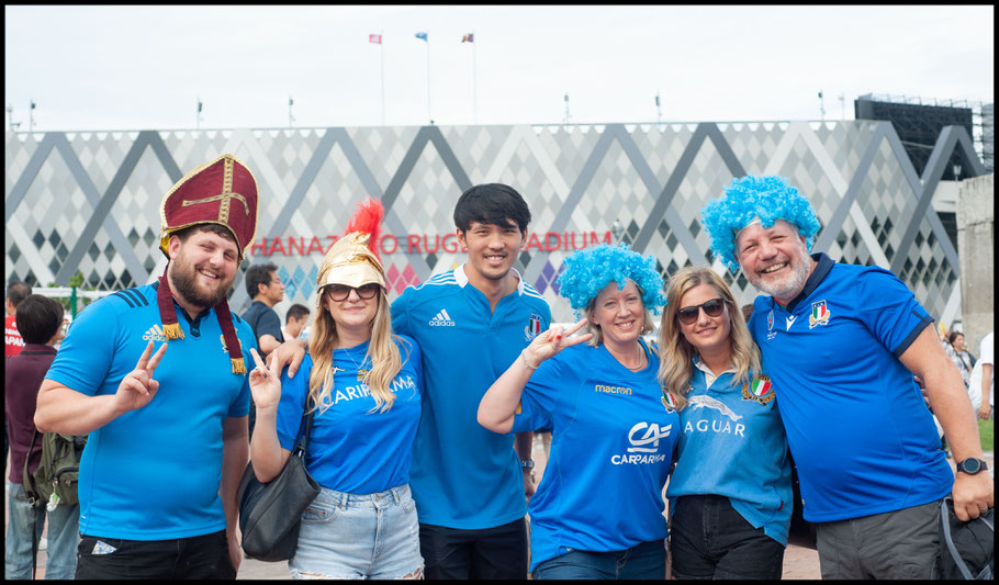 Italy supporters from England – Lionel Piguet, Inside Sport: Japan, Sept 22, 2019