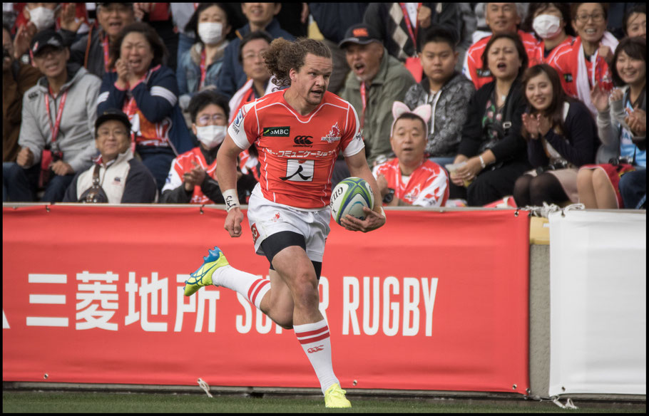 A fantastic run by Michael Little set up Sam Wykes for a try – Sachiyo Karamatsu Inside Sport: Japan, April 7th, 2018