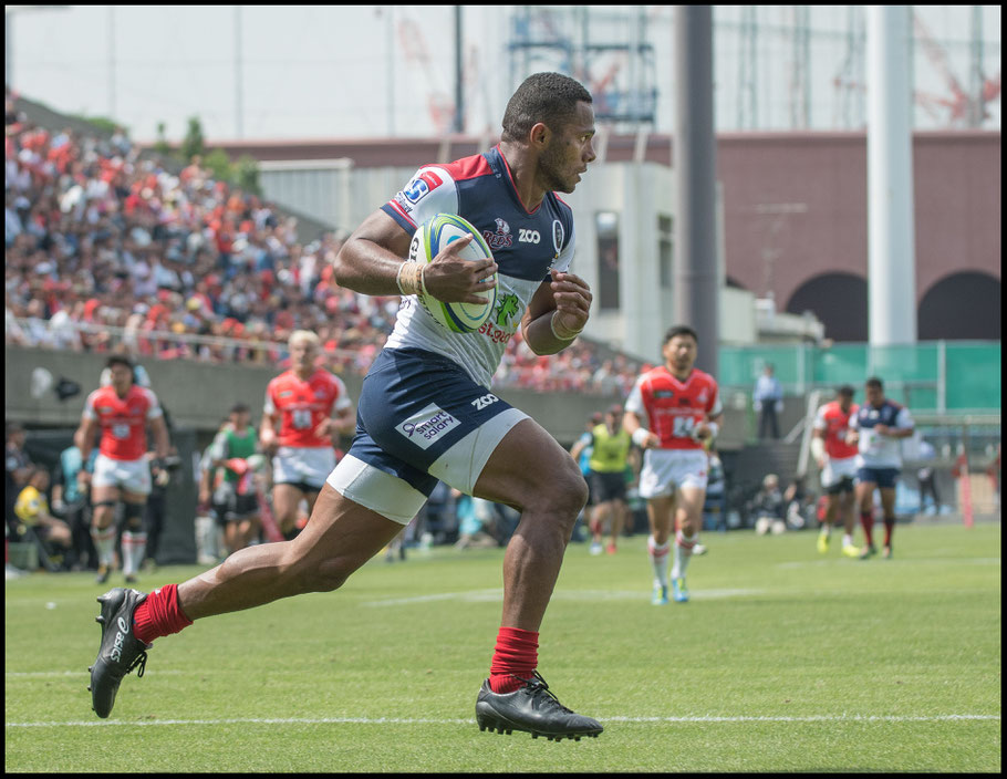 Filipo Daugunu scores after streaking down the sideline – Chris Pfaff Inside Sport: Japan, May 12th, 2018