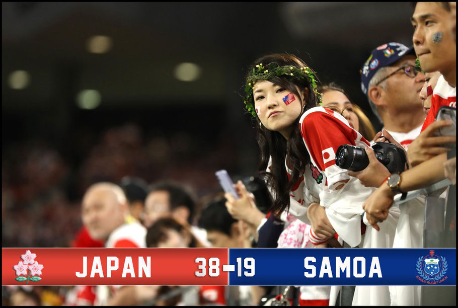 Japan got the vital bonus point win over Samoa – Francois Nel, World Rugby / Getty, Oct 5, 2019