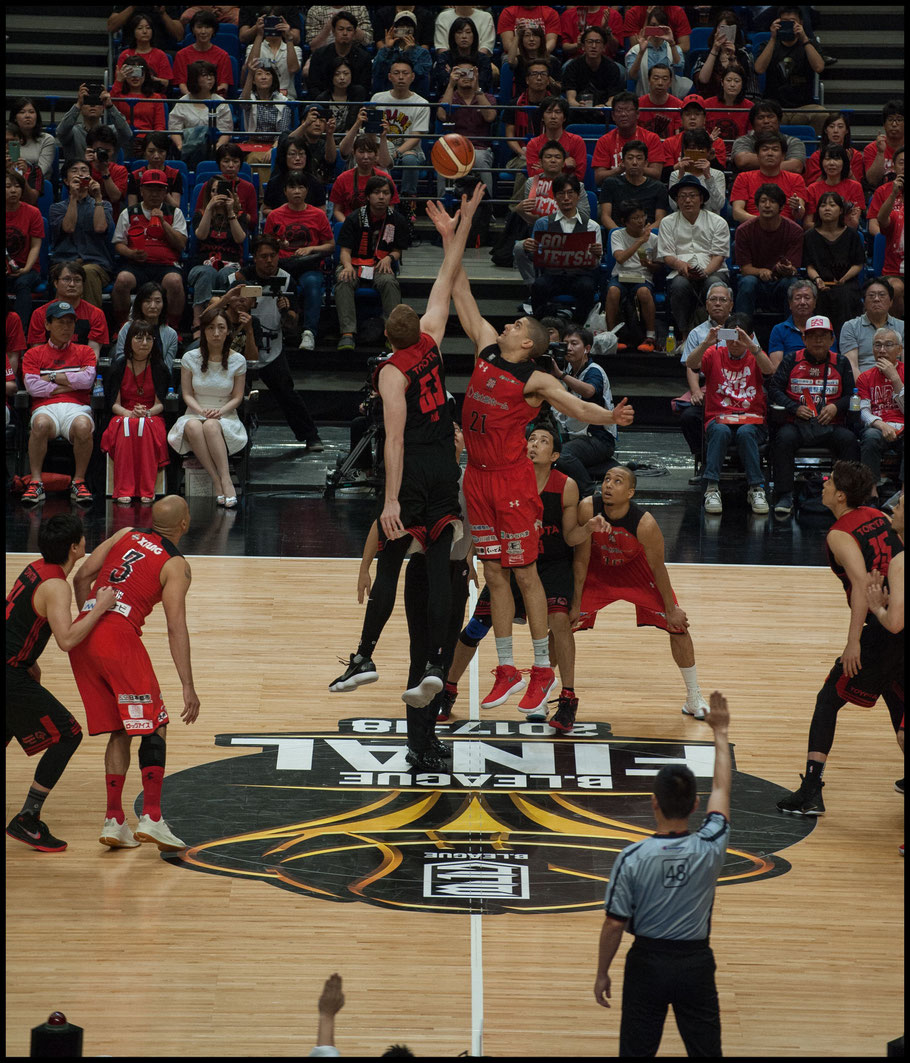 The final was a matchup of two teams clad in red and black - Chris Pfaff, Inside Sport: Japan, May 26, 2018