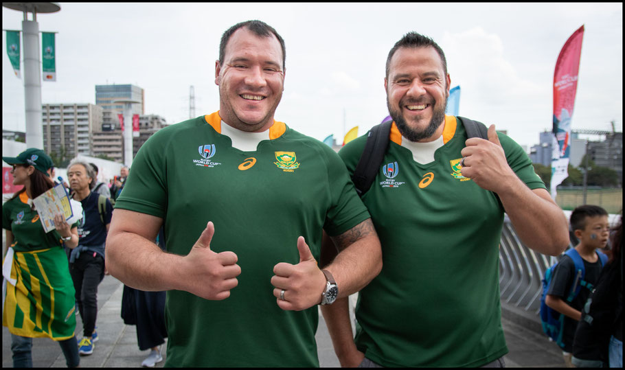 Raymond and Izzy Swartz travelled from South Africa – Sachiyo Karamatsu, Inside Sport: Japan, Sept 21, 2019