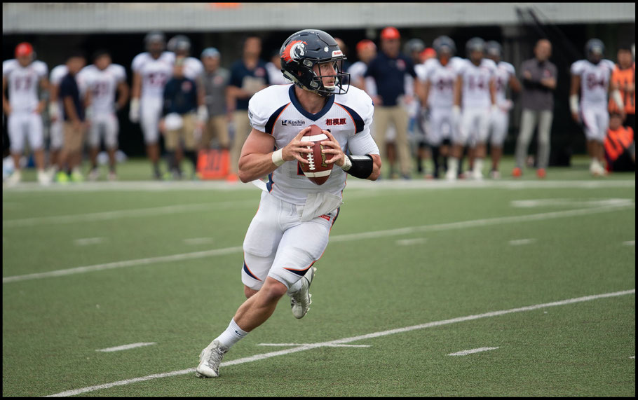 Rise QB Jimmy Laughrea in action in the Pearl Bowl – John Gunning Inside Sport: Japan, June 2, 2019