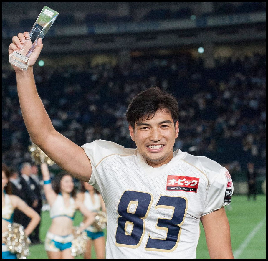 Taro Mizuno's two TDs saw him named MVP - Chris Pfaff, Inside Sport: Japan, June 19, 2017