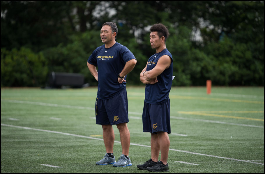 Naoki Kosho (right) who took over as HC from Makoto Ohashi (left) has one career tackle more than Jackson— John Gunning, Inside Sport: Japan, Aug 20, 2017