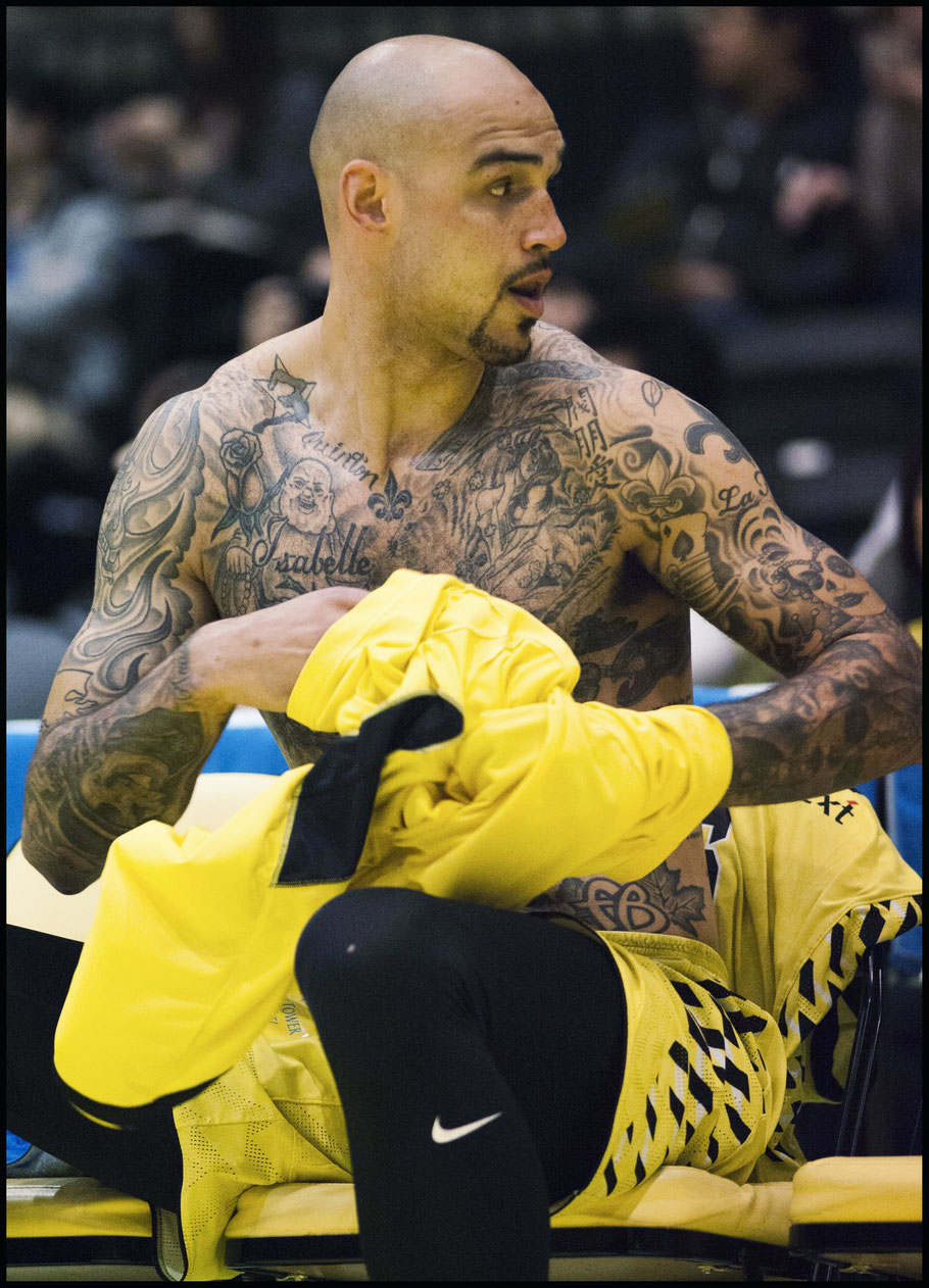 Robert Sacre of Sunrockers Shibuya— Chris Pfaff, Inside Sport: Japan, April 9, 2017