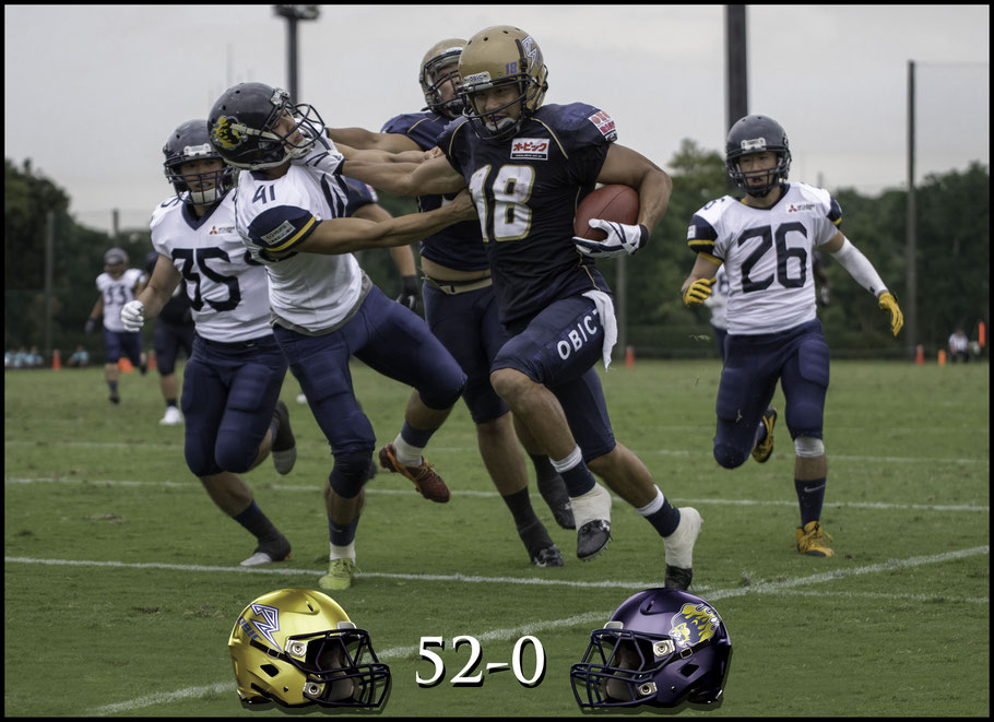 Noriaki Kinoshita had two TD catches for the Seagulls - Chris Pfaff, Inside Sport: Japan, Sept 24, 2017