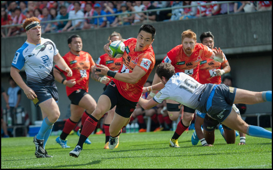 Sunwolves first jersey featured a wolf background – John Gunning, Inside Sport: Japan, May 7th, 2016