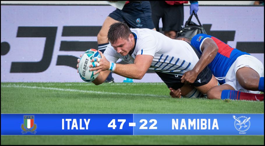 Try for Italy – Lionel Piguet, Inside Sport: Japan, Sept 22, 2019