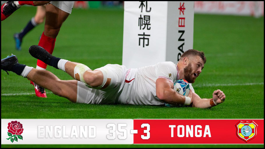 England pulled away for the victory over Tonga – Chris Pfaff, Inside Sport: Japan, Sept 22, 2019