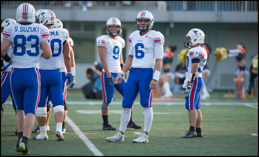 QB Ikaika Woolsey (6) brings a new dimension to Creators — John Gunning, Inside Sport: Japan, April 22, 2018