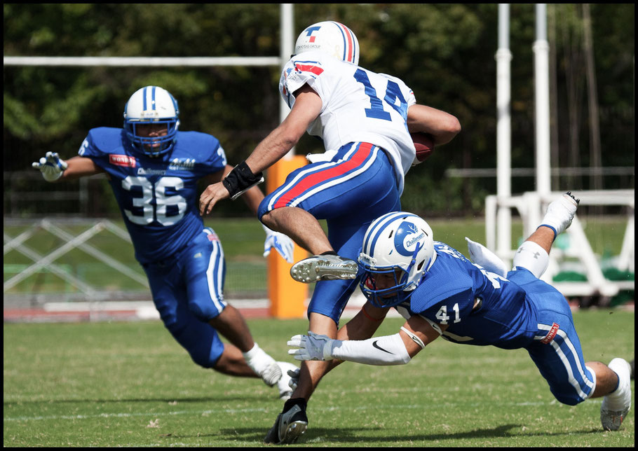Kenshiro Oe had six tackles for loss including two sacks - Lionel Piguet, Inside Sport: Japan, Oct 1, 2017