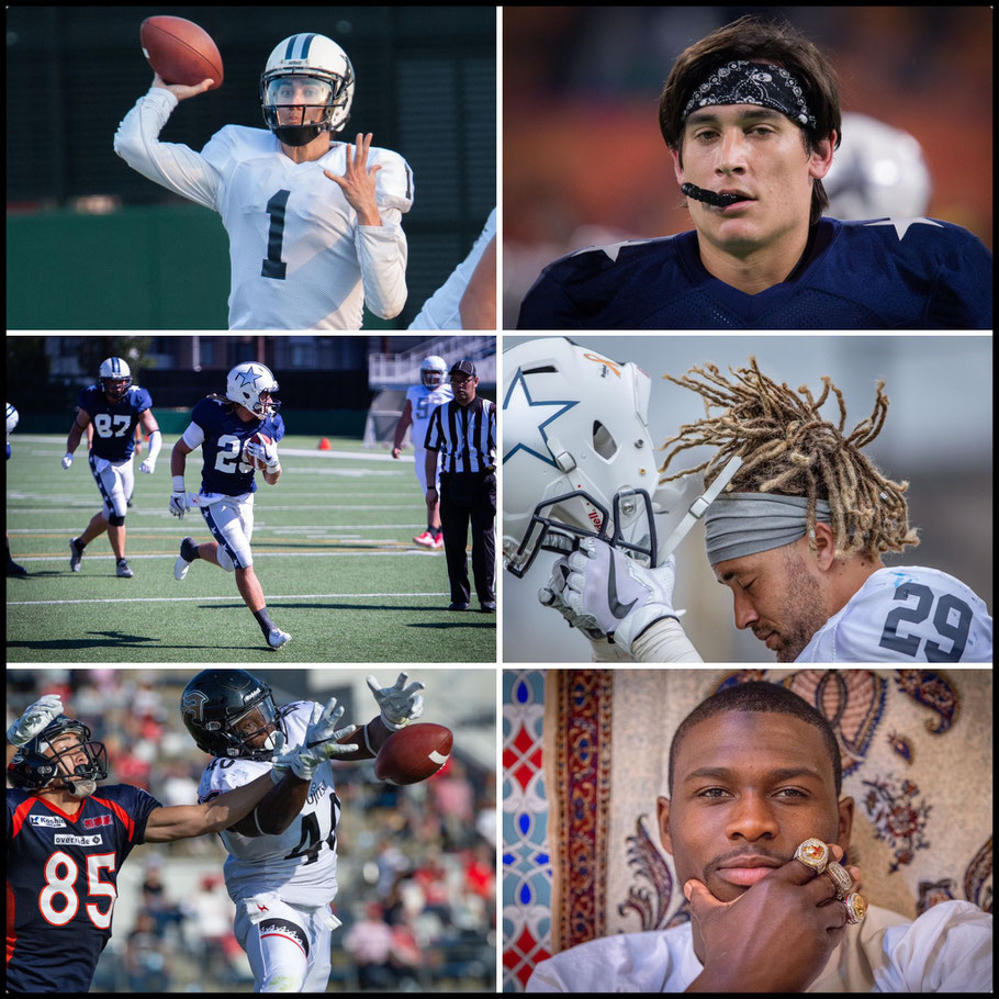 Mason Mills (top), Jonah Hodges (center) and Al Rilwan Adeyemi (bottom) are USD grads that have succeeded in Japan