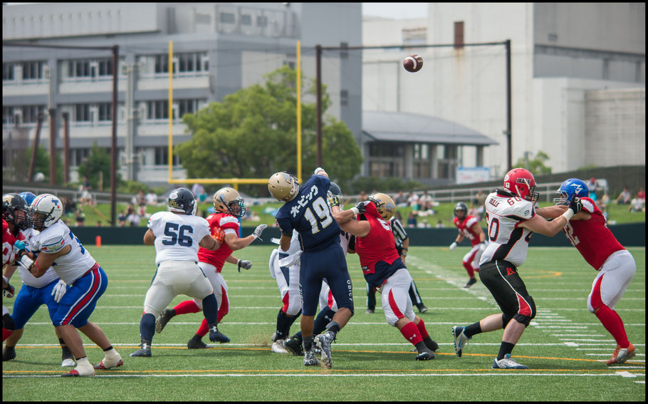 Playing for TEAM HOPE, Takagi heaves a deep pass to future teammate Al Rilwan Adeyemi — John Gunning, Inside Sport: Japan, June 14, 2015