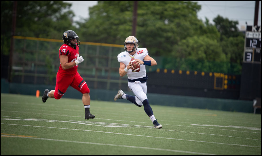 Howard in action in the Pearl Bowl semifinal – John Gunning, Inside Sport: Japan, June 2, 2019