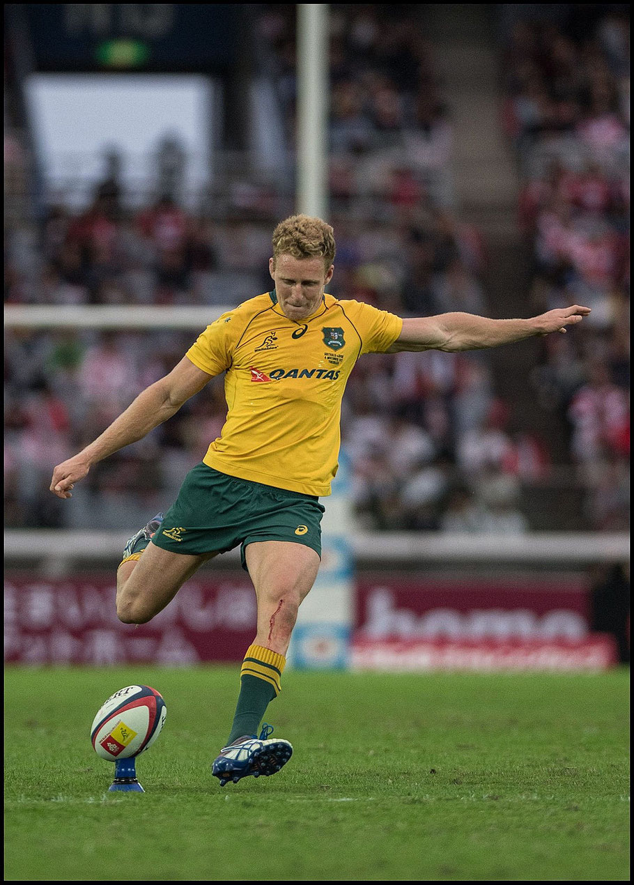 Reece Hodge was part of an Australia side that hammered Japan 63 - 30 last year – Chris Pfaff, Inside Sport: Japan, Nov 4th, 2017