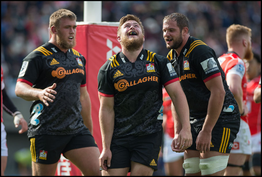 Liam Polwart celebrates his try – John Gunning Inside Sport: Japan, March 24th, 2018